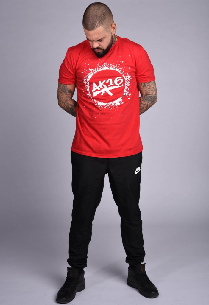 AK26 RED SPLASH TSHIRT