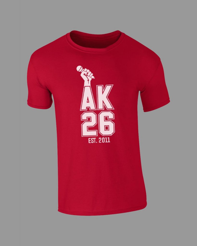 AK26 RED RETRO TSHIRT