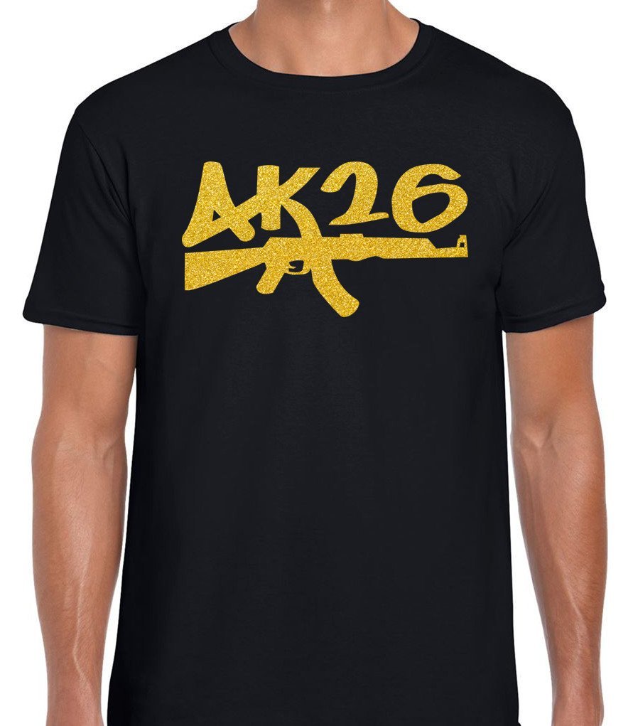 AK26 GLITTER GOLD TSHIRT