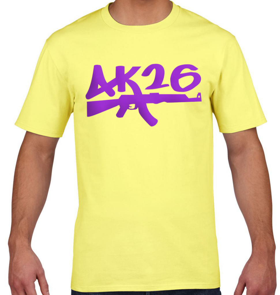 AK26 PURP N' YELLOW TSHIRT